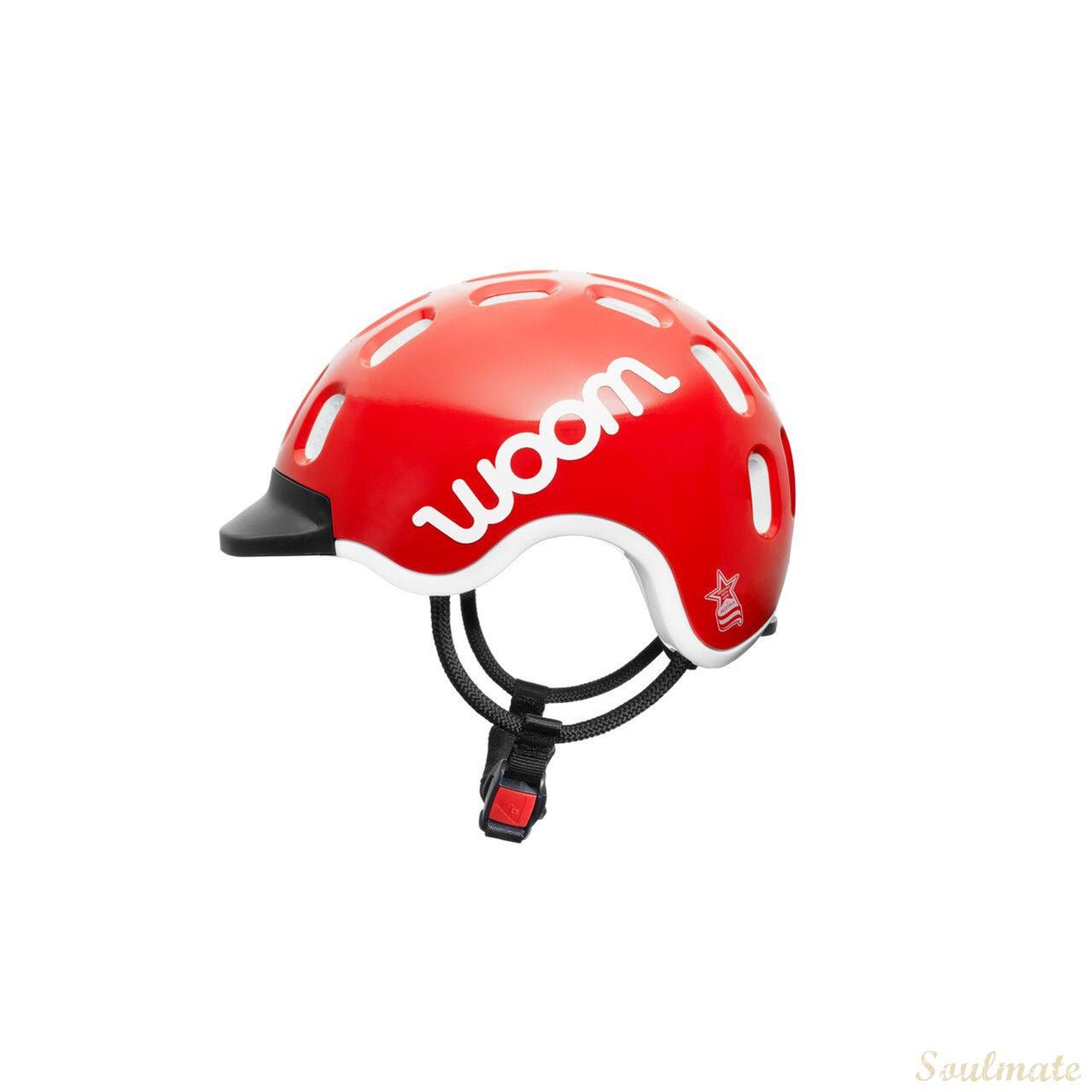 woom KIDS Helm woom red Seitenansicht